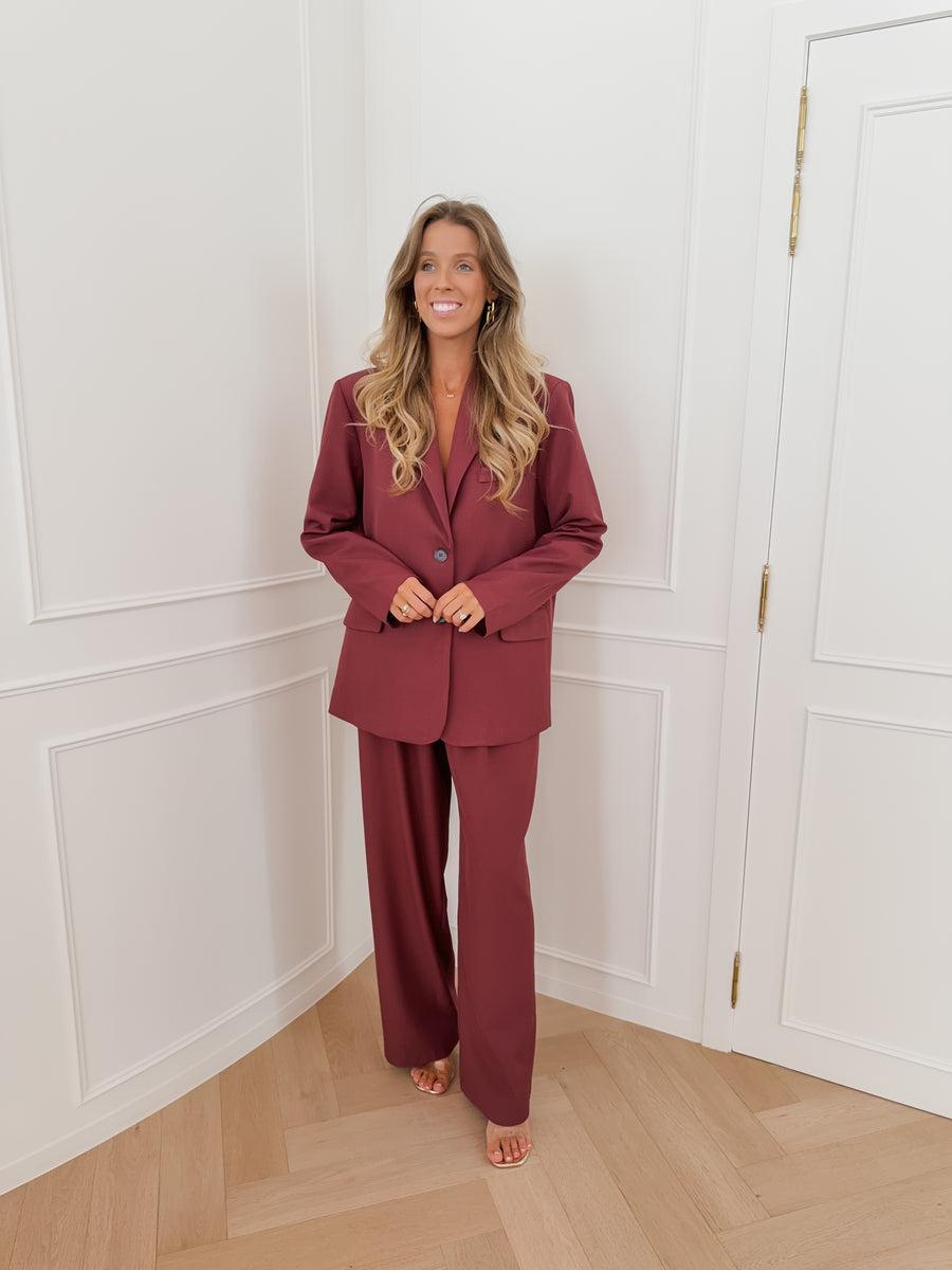 Wine Red Josefien Blazer