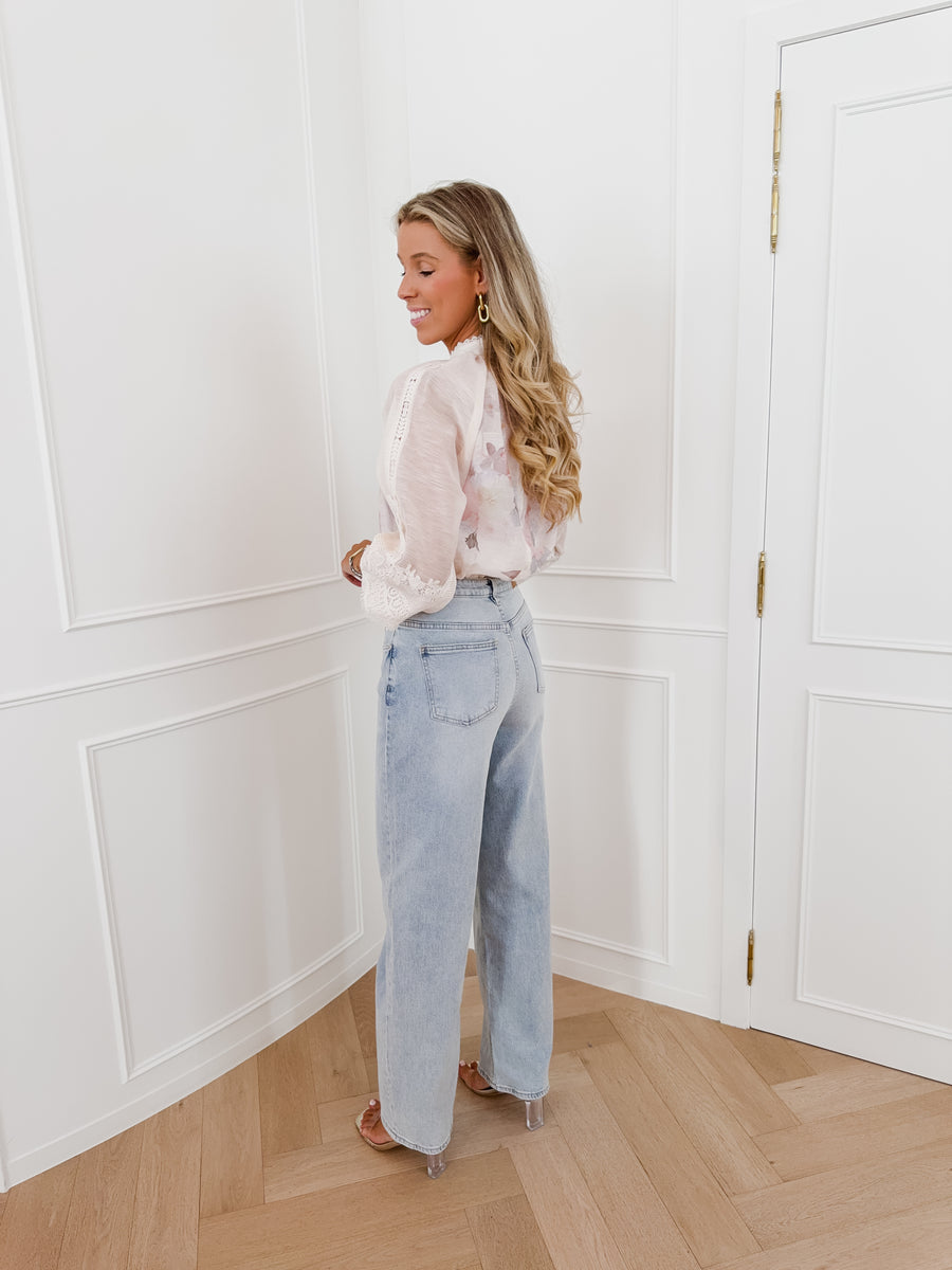 Nude Multicolor Romance Blouse