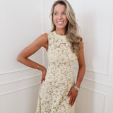 Yellow Victorine Lace Dress