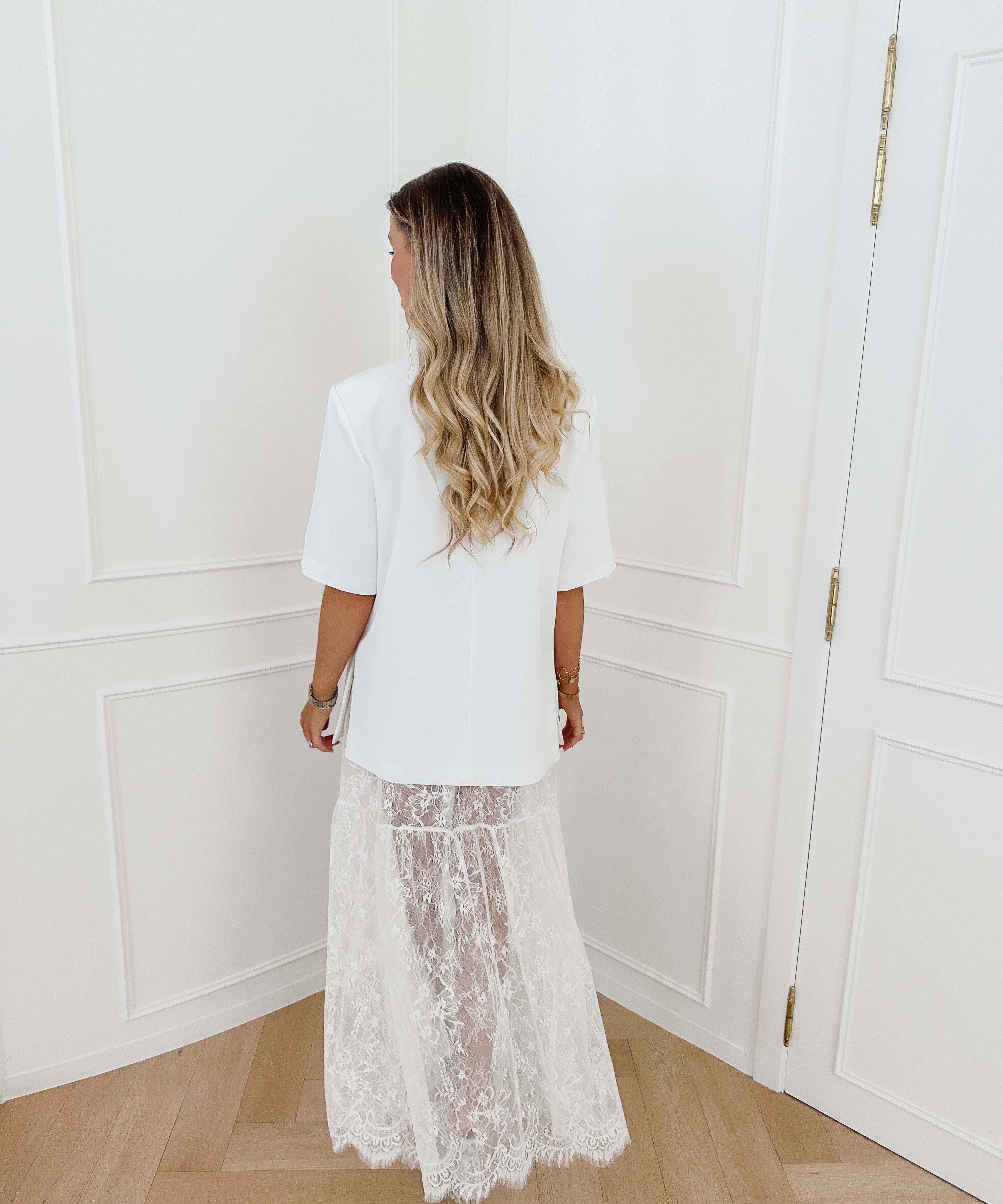 White Melissa Lace Skirt