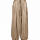 Khaki Satin Eledine Trouser