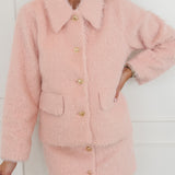Bunny Pink Golden Button Skirt