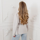 Greige Jolijn Oversized Blazer