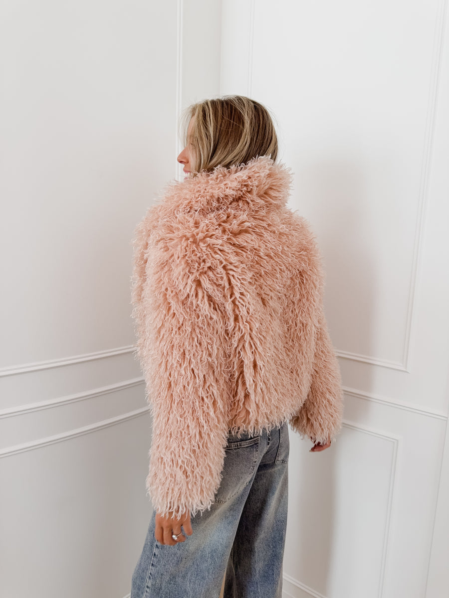 Blush Lou Faux Fur Jacket