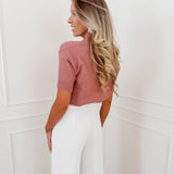 Old Pink Pearl Diamond Sweater