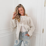 Greige Ginny Studs Jacket