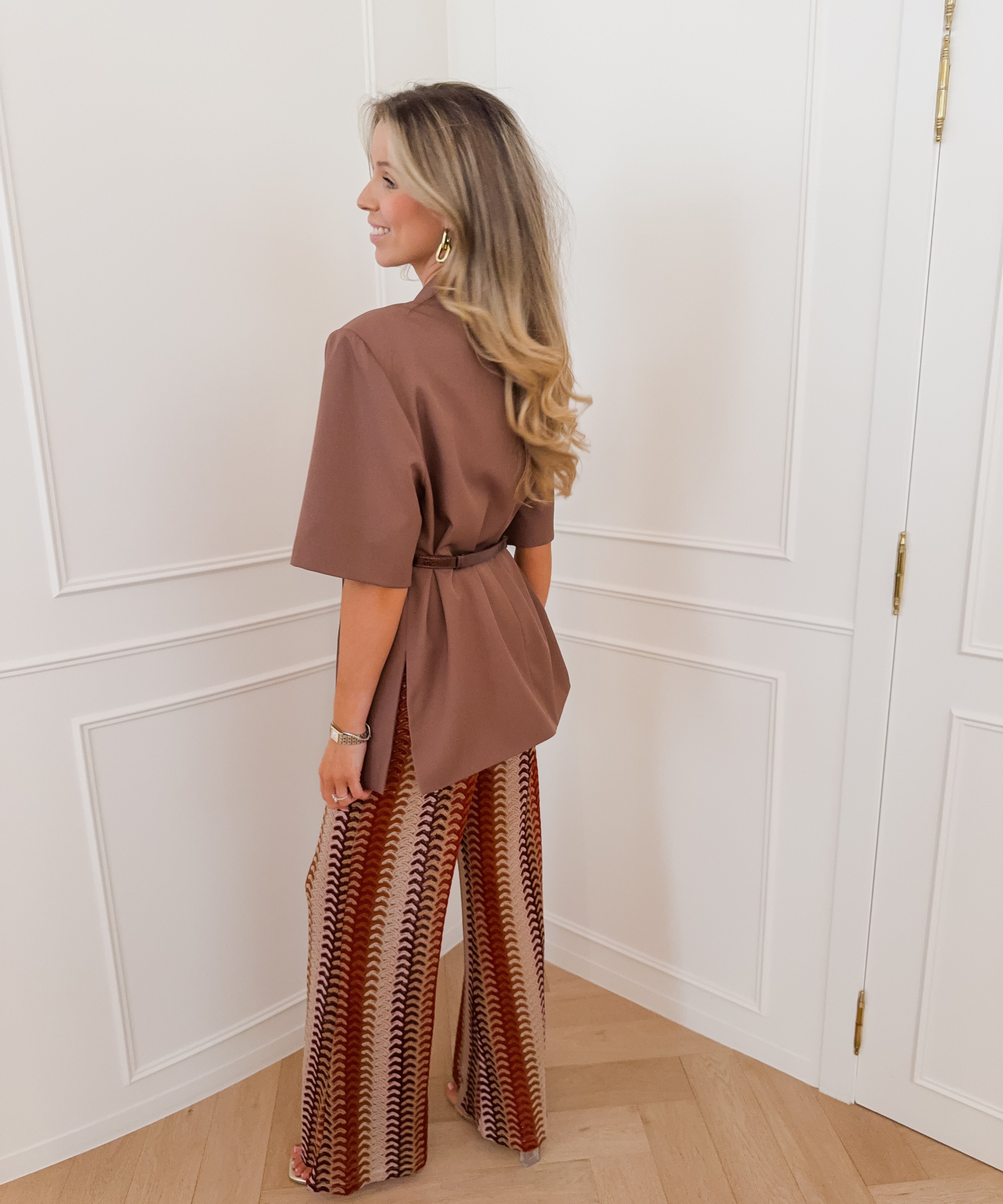 Warm Multicolor Martha Crochet Trouser