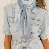 Blue Short Sleeve Cornelia Jumpsuit