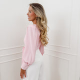 Pink Ellis Cache Coeur Blouse
