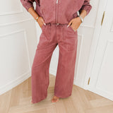 Raspberry Pink Cato Jeans