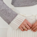 Grey Cute Frill Gilet