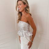 Silver Loralie Bandeau Top