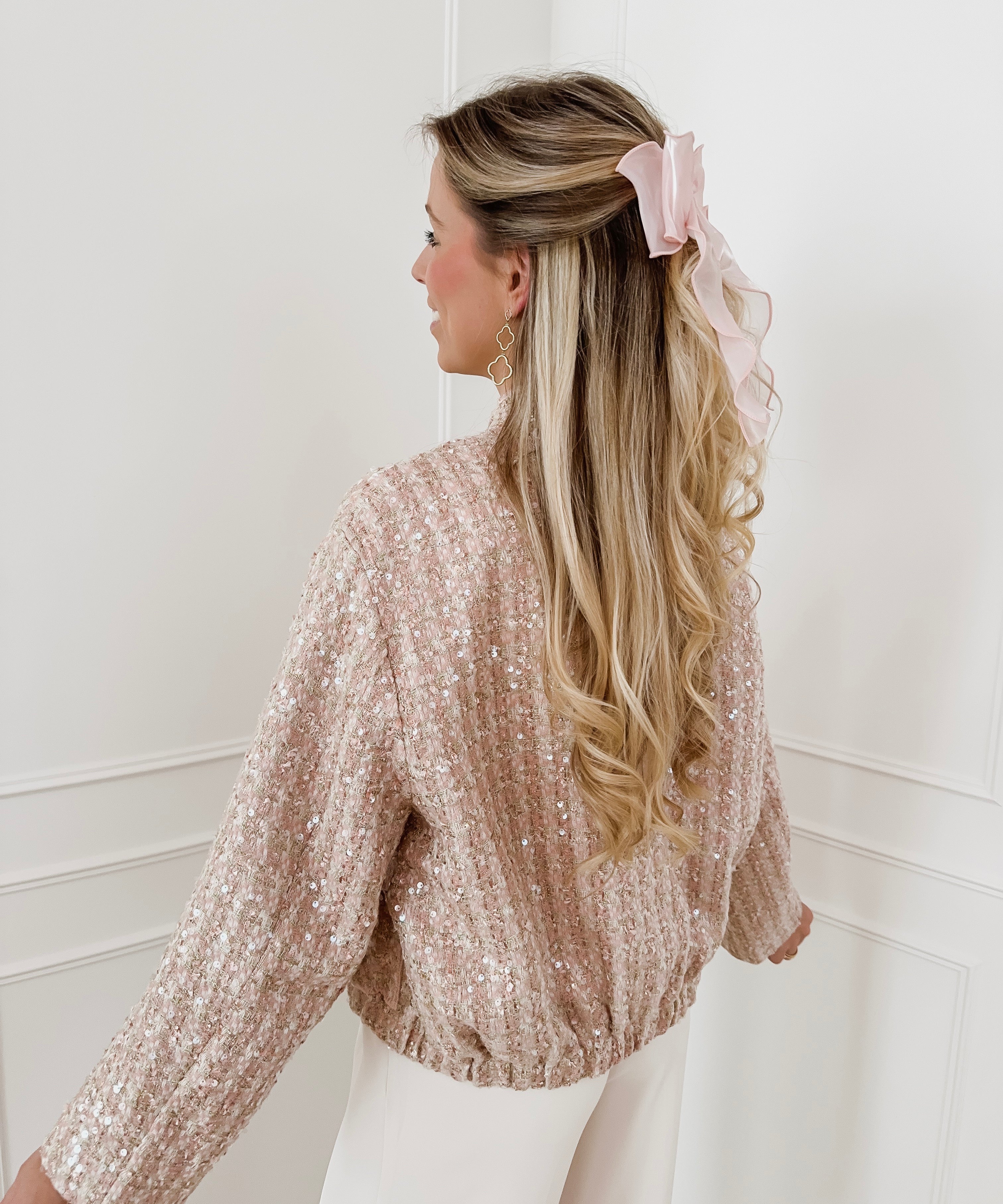 Pink Tweed Katy Jacket
