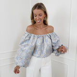 Light Blue Cinderella Cilou BLOUSE