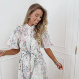 Off White Diamond Flower Dress