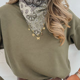 Green Lieka Long Sleeve Sweater