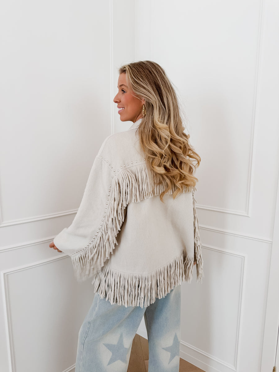 Greige Ginny Studs Jacket