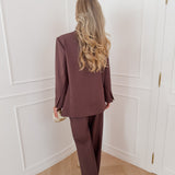 Maroon Brown Jolien Blazer