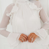 Crème Elysee Frill Dress