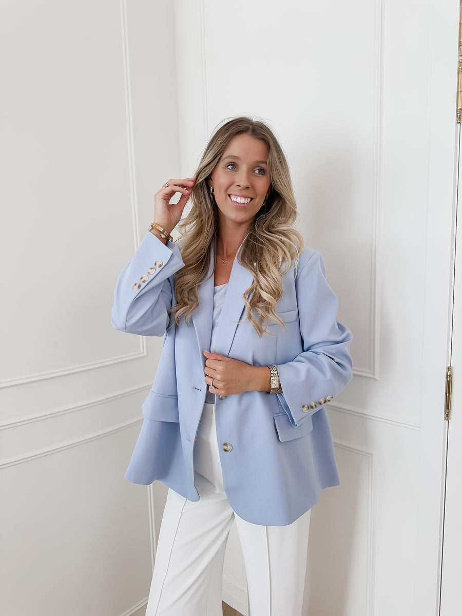 Blue Oversized Blazer