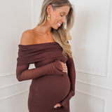 Brown Pia Long Dress