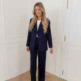 Navy striped Trouser