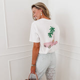 Turquoise Marceline Ruffle Lace Trouser