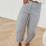 Blue Black Polka Dots Jinthe Jeans