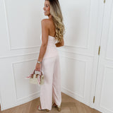 Soft Pink Classy Bandeau Ensemble