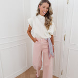 Pink Polka Dots Scarf