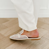 Ivory Jenna Backless Loafers