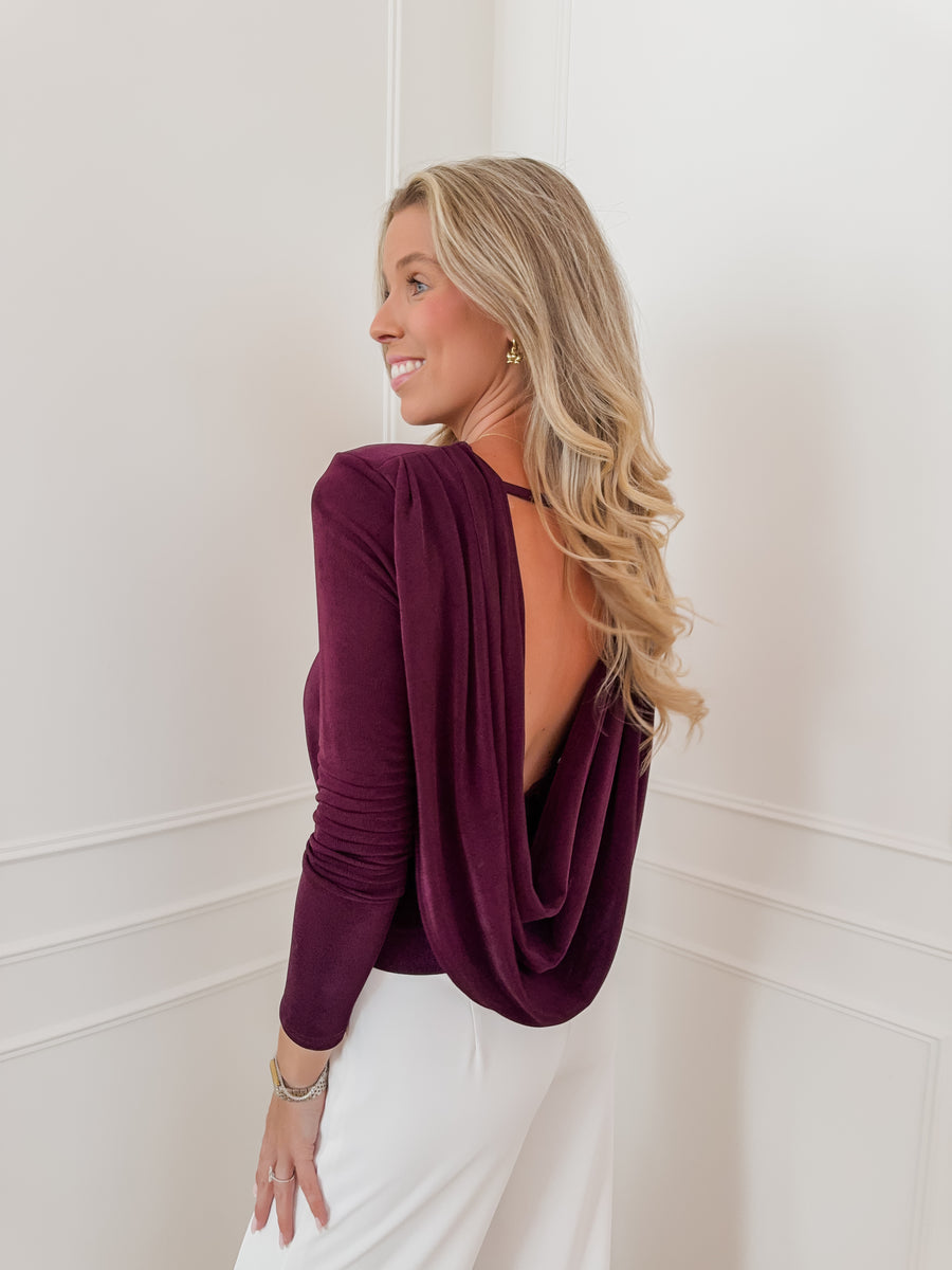 Plum Erena Open Back Top