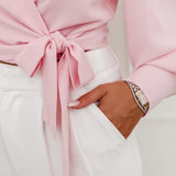Pink Ellis Cache Coeur Blouse