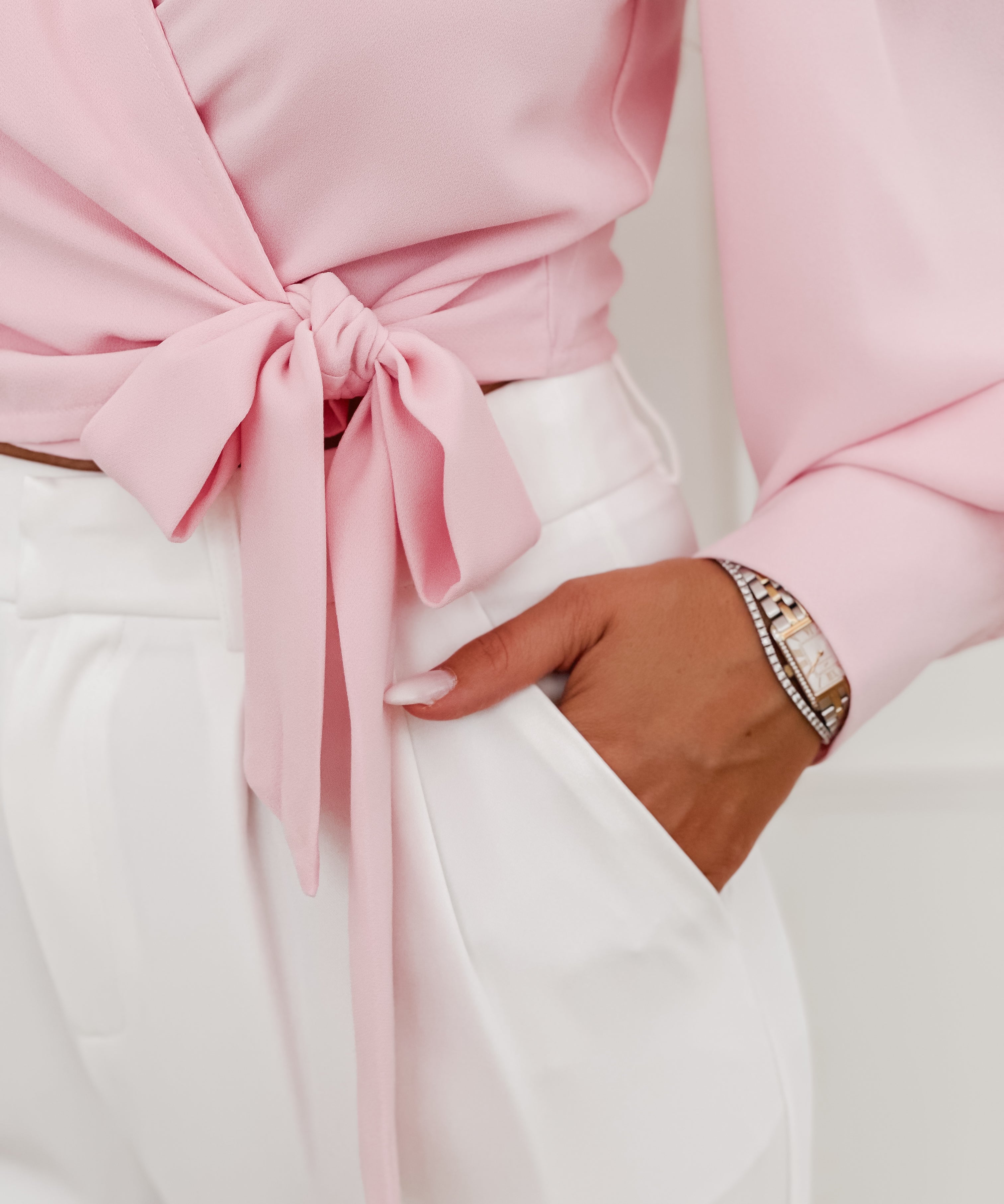 Pink Ellis Cache Coeur Blouse