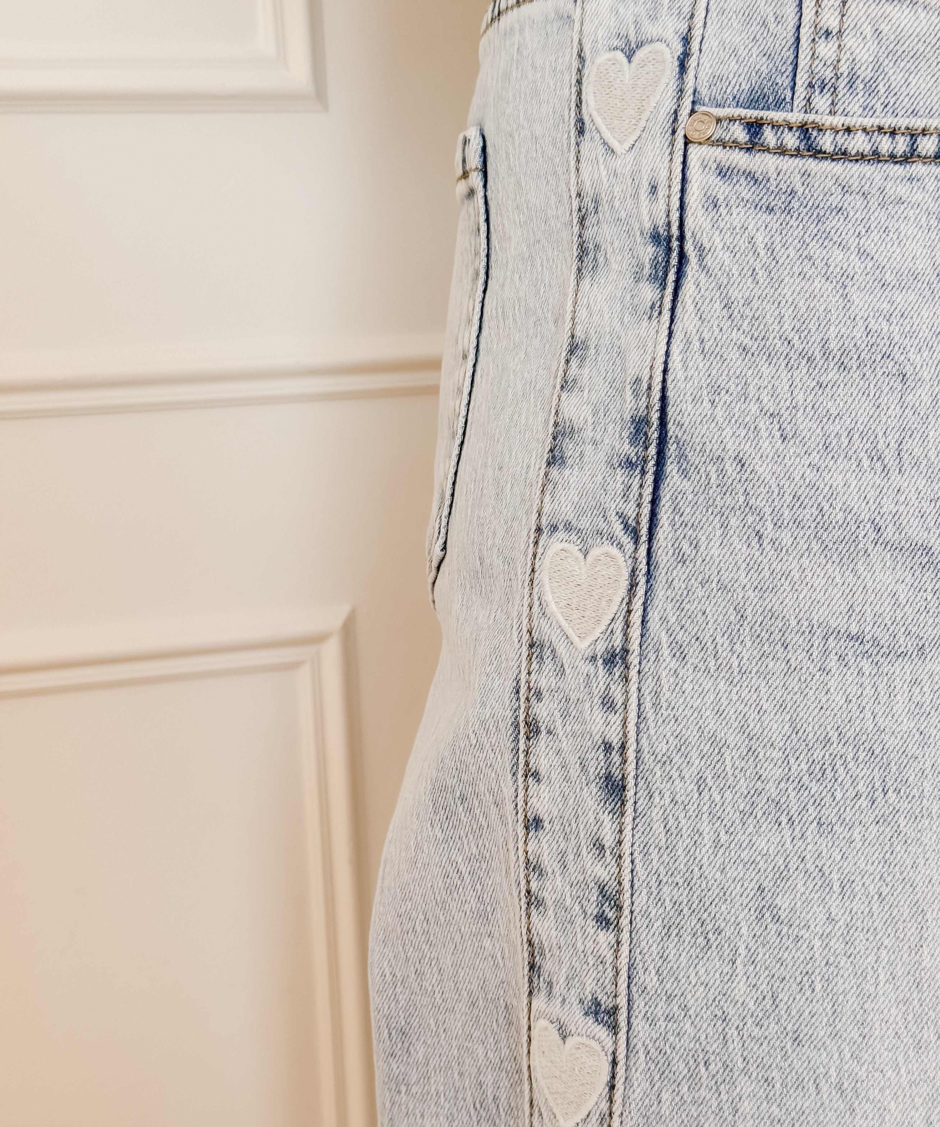 Blue Multiple Hearts Jeans