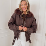Dark Brown Farah Jacket