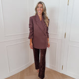 Maroon Brown Jolien Blazer