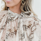 Snake Oversized Blouse