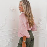 Pink Shiny Leanne Blouse