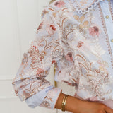 Blue Multicolor Marjolein Blouse
