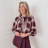 Burgundy Flippa Skirt