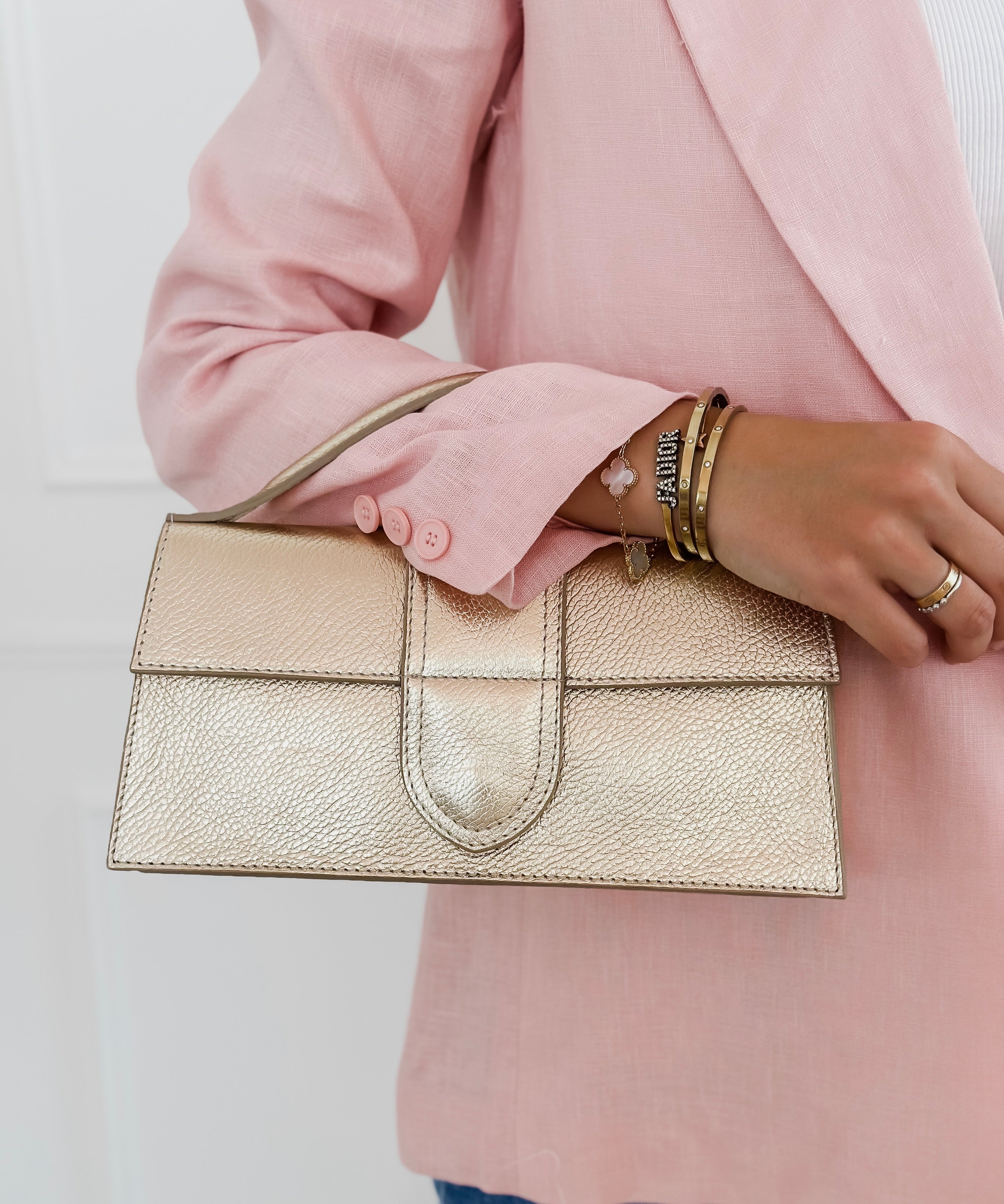 Pink Linen Blazer