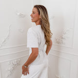 Grey Crossed Back T-Shirt