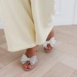Diamond Bow Gala Heels