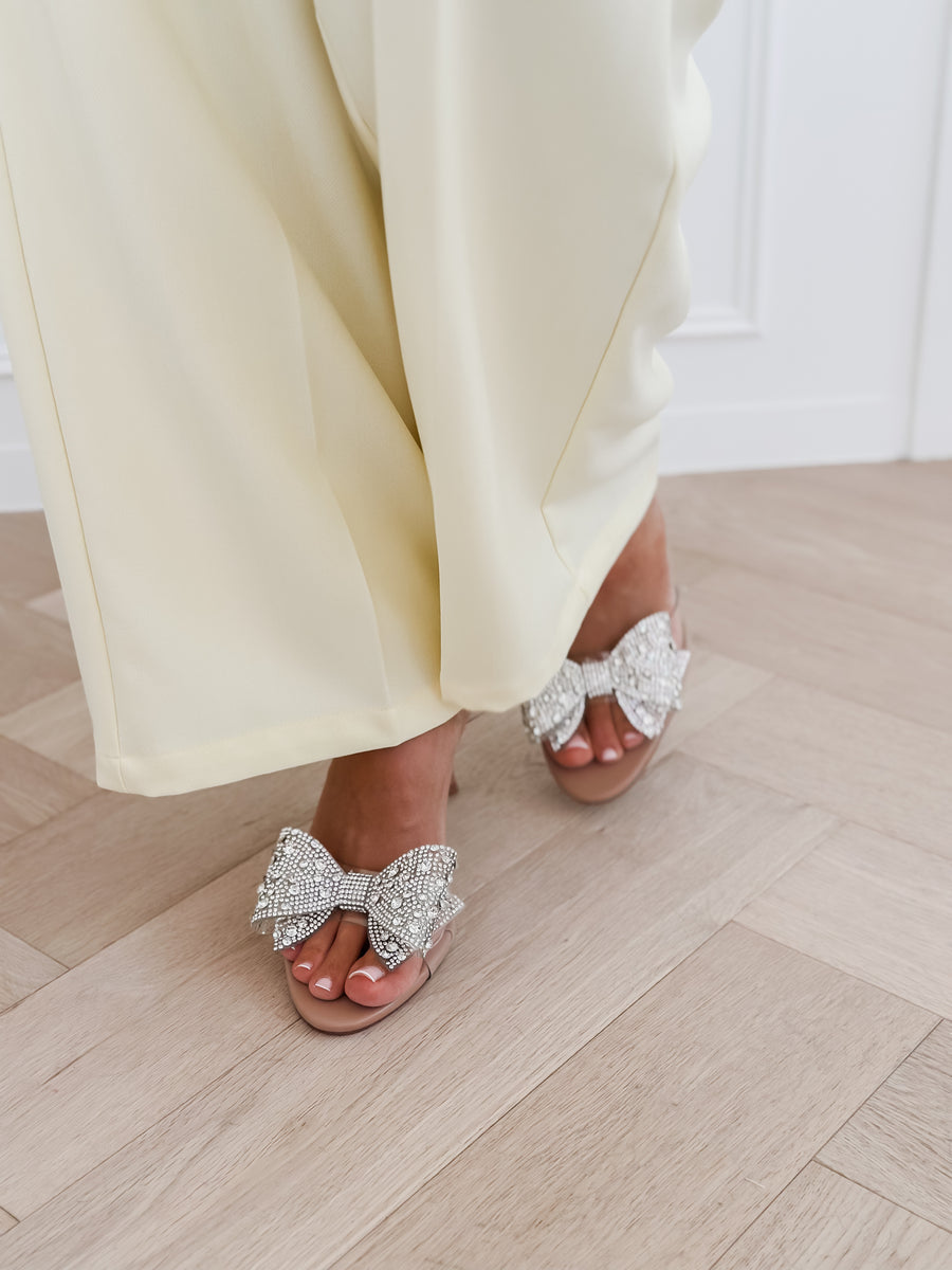 Diamond Bow Gala Heels