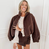 Dark Brown Iliana Short-Skirt
