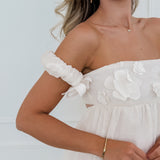 Cream Micheline Flower Dress