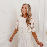 Ecru Broderie Chelsey Ensemble