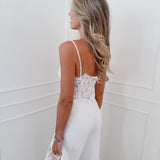White Marylin Lace Corset Top
