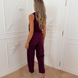 PRE ORDER Dark Purple Aleana Diamond Jeans